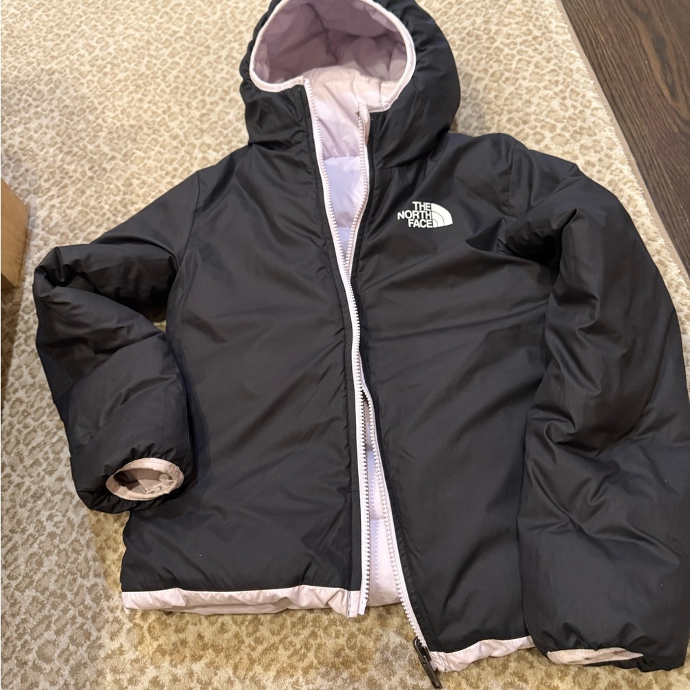 The North Face Kids Puffer Jacket - Black and Pink